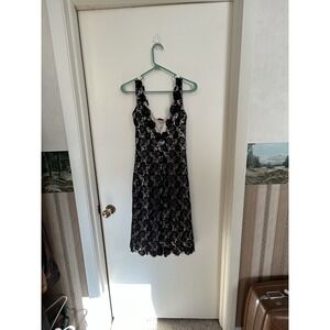 JS Boutique Womens Black Lace & Sequin Cocktail Dress Size 4
